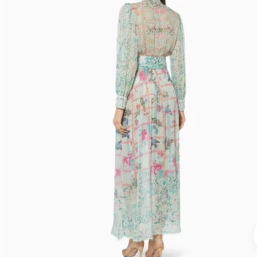 HEMANT & NANDITA Cosmic Floral Maxi Dress Sz. Small - Picture 3 of 13